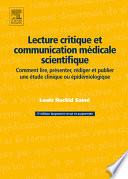 Lecture critique et communication médicale scientifique