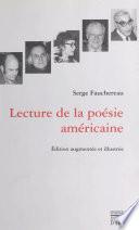 Lecture de la poésie américaine