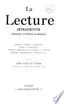 Lecture rétrospective