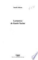 Lecture(s) de Kateb Yacine