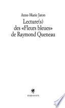 Lecture(s) des Fleurs bleues de Raymond Queneau