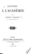 Lectures à l'Académie