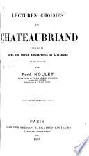 Lectures choisies de Chateaubriand