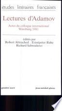 Lectures d'Adamov