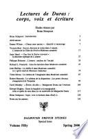 Lectures de Duras