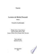 Lectures de Michel Foucault. Volume 2