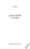 Lectures des Odes de Ronsard