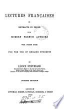 Lectures françaises; or, Extracts in prose from modern French authors with copious notes for the use of English students