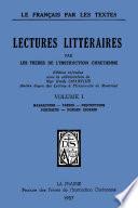 Lectures littéraires - Le français par les textes - Volume 1