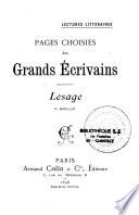 Lectures littéraires, pages choisies des grands écrivains
