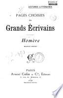 Lectures littéraires, pages choisies des grands écrivains