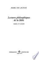 Lectures philosophiques de la Bible
