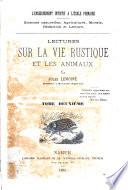Lectures sur la vie rustique et les animaux