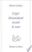 Léger étonnement avant le saut