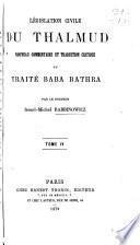 Législation civile du Thalmud: (1879. LI, 420 p.)