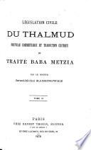 Législation civile du Thalmud