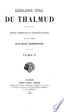 Législation civile du Thalmud