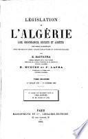 Législation de l'Algérie Lois