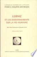 Leibniz et les raisonnements sur la vie humaine