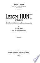 Leigh Hunt (1784-1859)