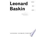 Leonard Baskin; sculptures, dessins, gravures