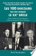 Les 100 discours qui ont marqué le XXe siècle