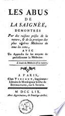 Les abus de la saignée
