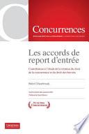 Les accords de report d’entrée