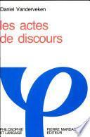 Les actes de discours