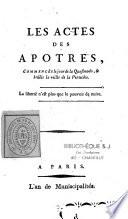 Les Actes des apôtres [Beuvin]
