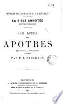Les Actes des apotres