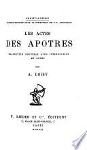 les actes des apotres