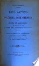 Les Actes des prêtres insermentés du Diocèse de Saint-Brieuc guillotinés en 1794 (ou déportés à Rochefort et à l'île de Ré)