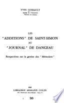 Les Additions de Saint-Simon au Journal de Dangeau