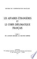 Les Affaires étrangères et le corps diplomatique français
