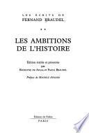Les ambitions de l'histoire