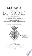 Les amis de la marquise De Sablé