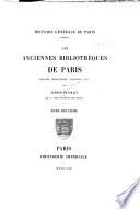Les anciennes bibliothéques de Paris