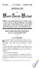 Les Annales du Mont St-Michel