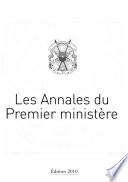 Les annales du Premier ministère