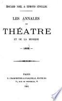 Les Annales du théâtre et de la musique