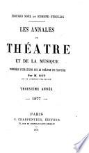 les annales du theatre et de la musique precedees d'une sur le theatre en province