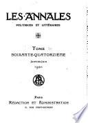 Les Annales politiques et littéraires