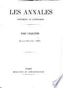 Les Annales politiques et littéraires