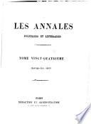 Les Annales politiques et littéraires