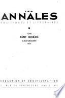 Les Annales politiques et littéraires