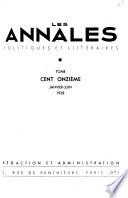 Les Annales politiques et littéraires