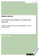 Les Années Universitaires de Simone de Beauvoir