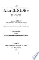 Les arachnides de France par Eugène Simon