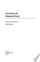 Les archives de Marguerite Duras